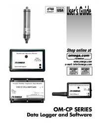 Thumbnail of document Manual - OM-CP Waterproof Thermocouple Data Logging System w/Remote Probe